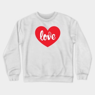 Love Heart Crewneck Sweatshirt